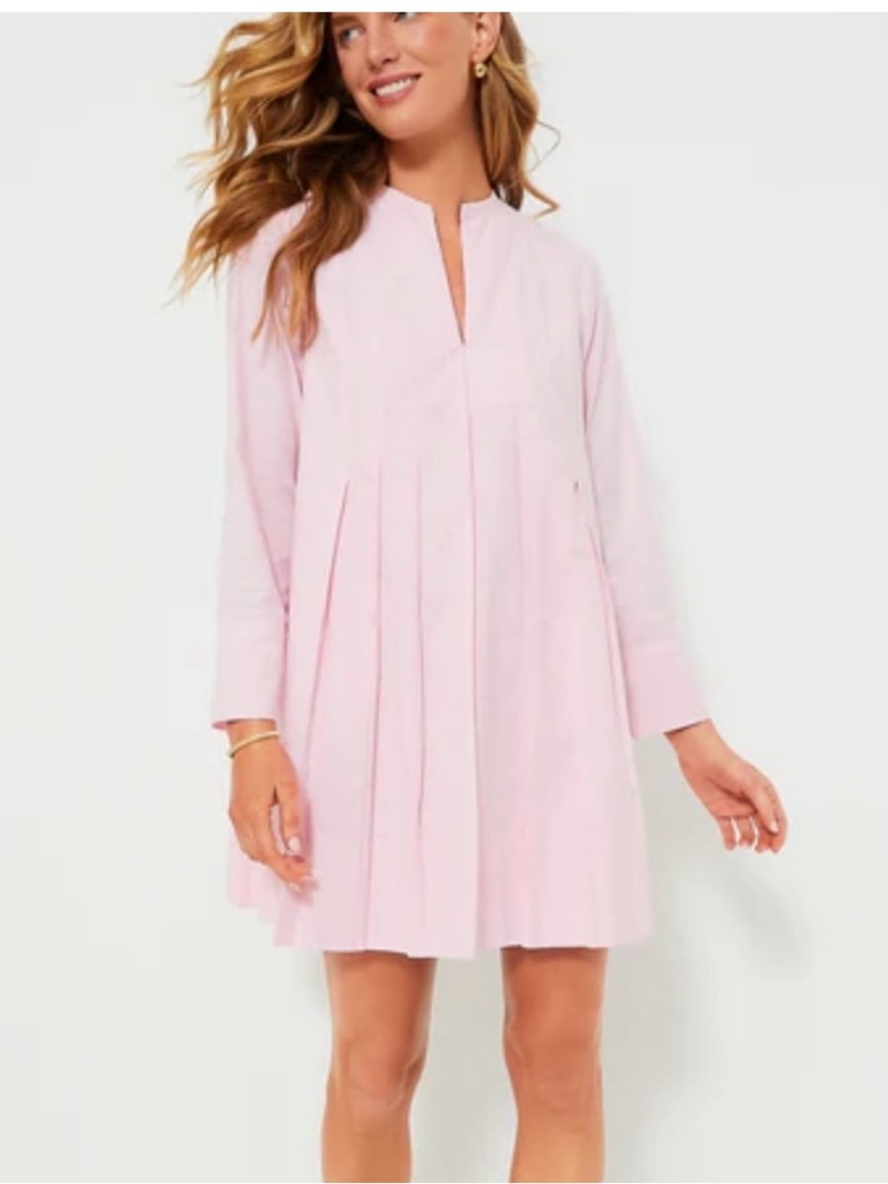 Tuckernuck Light Pink Pleated Mini Dress